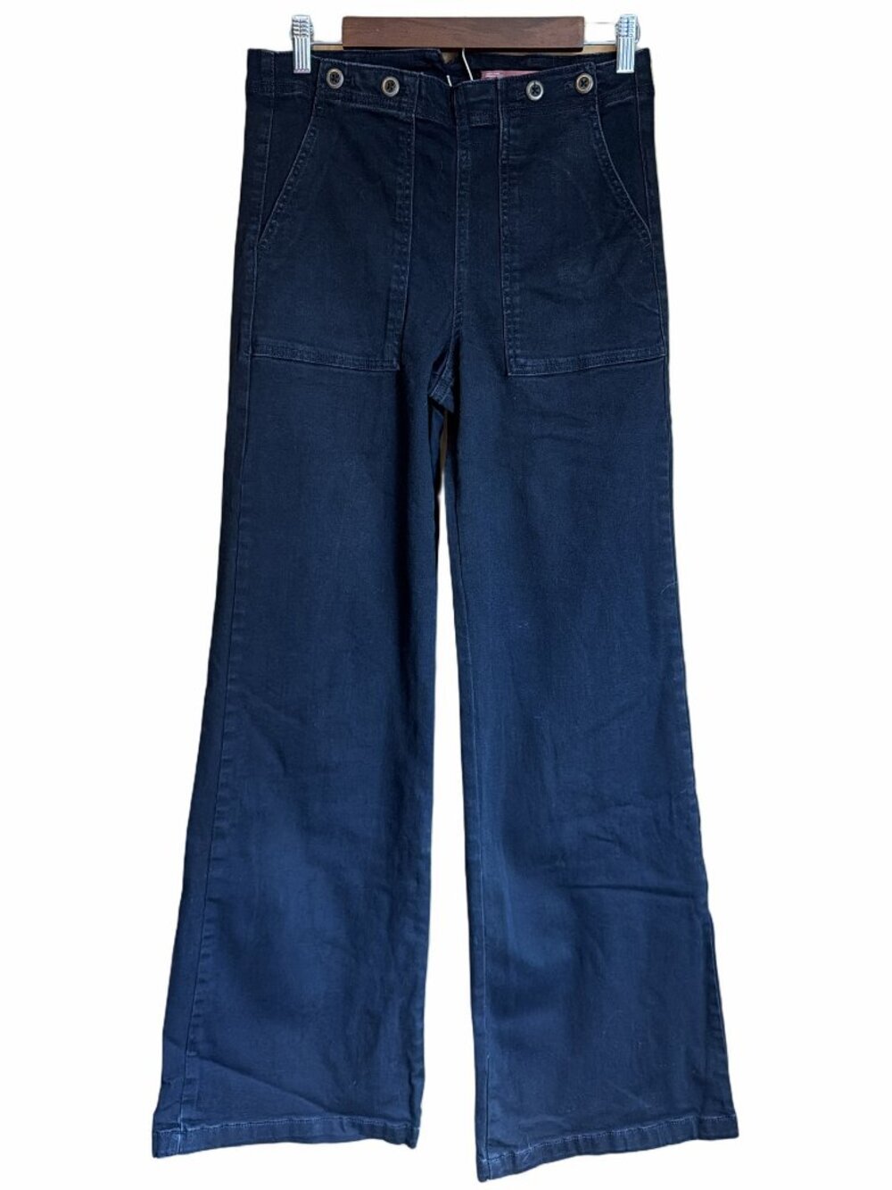Pilcro Black Wide Leg Denim Pant 29 Tall Anthropologie
